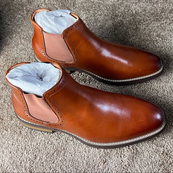 JOSEPH ABBOUD Leather Boots 9.5D - Picture 2 of 8